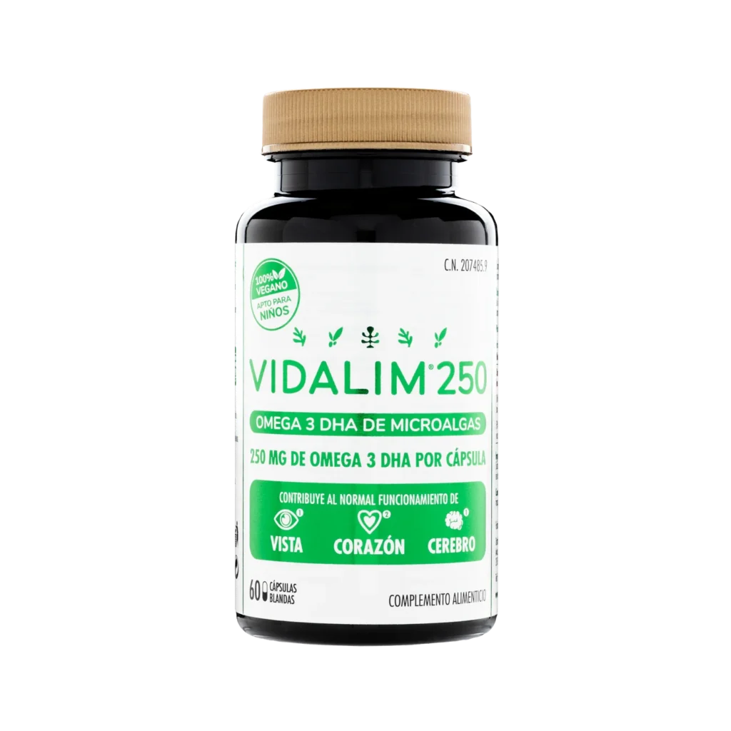 Vidalim 250 vegano 60 cápsulas frontal